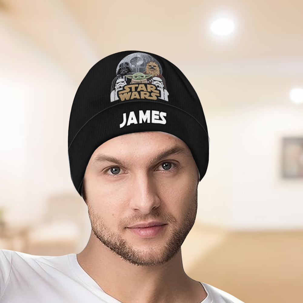 Personalized Star Wars Beanie Hat Custom Name Gift for Kids Beanie Hat GradoCreations