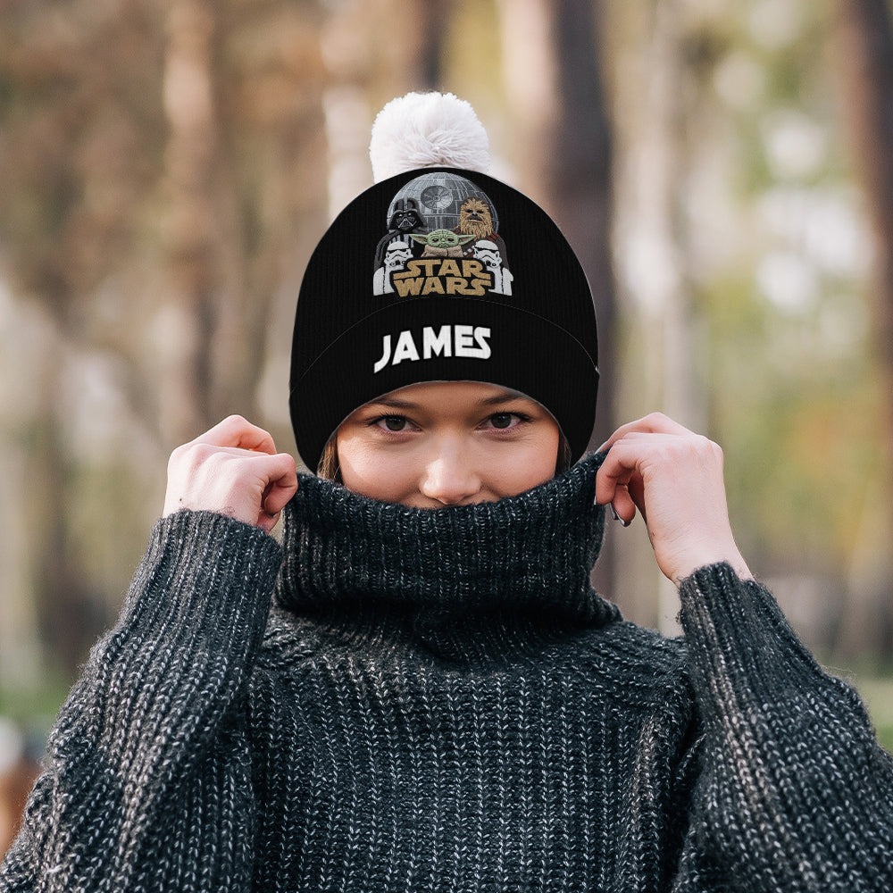 Personalized Star Wars Beanie Hat Custom Name Gift for Kids Beanie Hat GradoCreations