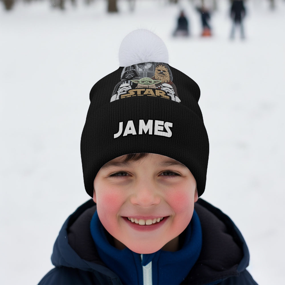 Personalized Star Wars Beanie Hat Custom Name Gift for Kids Beanie Hat GradoCreations