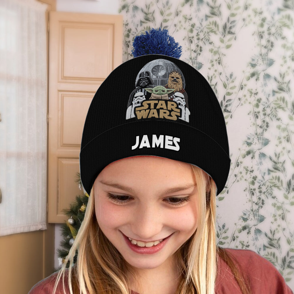 Personalized Star Wars Beanie Hat Custom Name Gift for Kids Beanie Hat GradoCreations