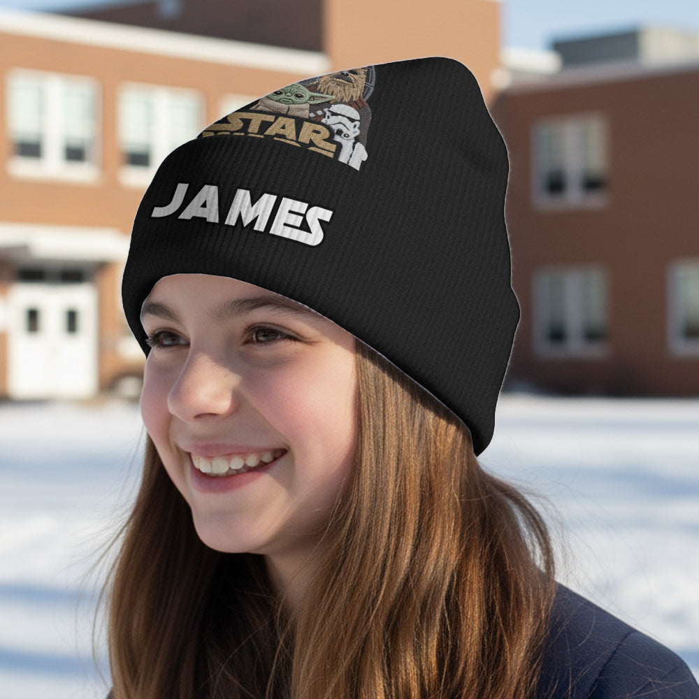 Personalized Star Wars Beanie Hat Custom Name Gift for Kids Beanie Hat GradoCreations