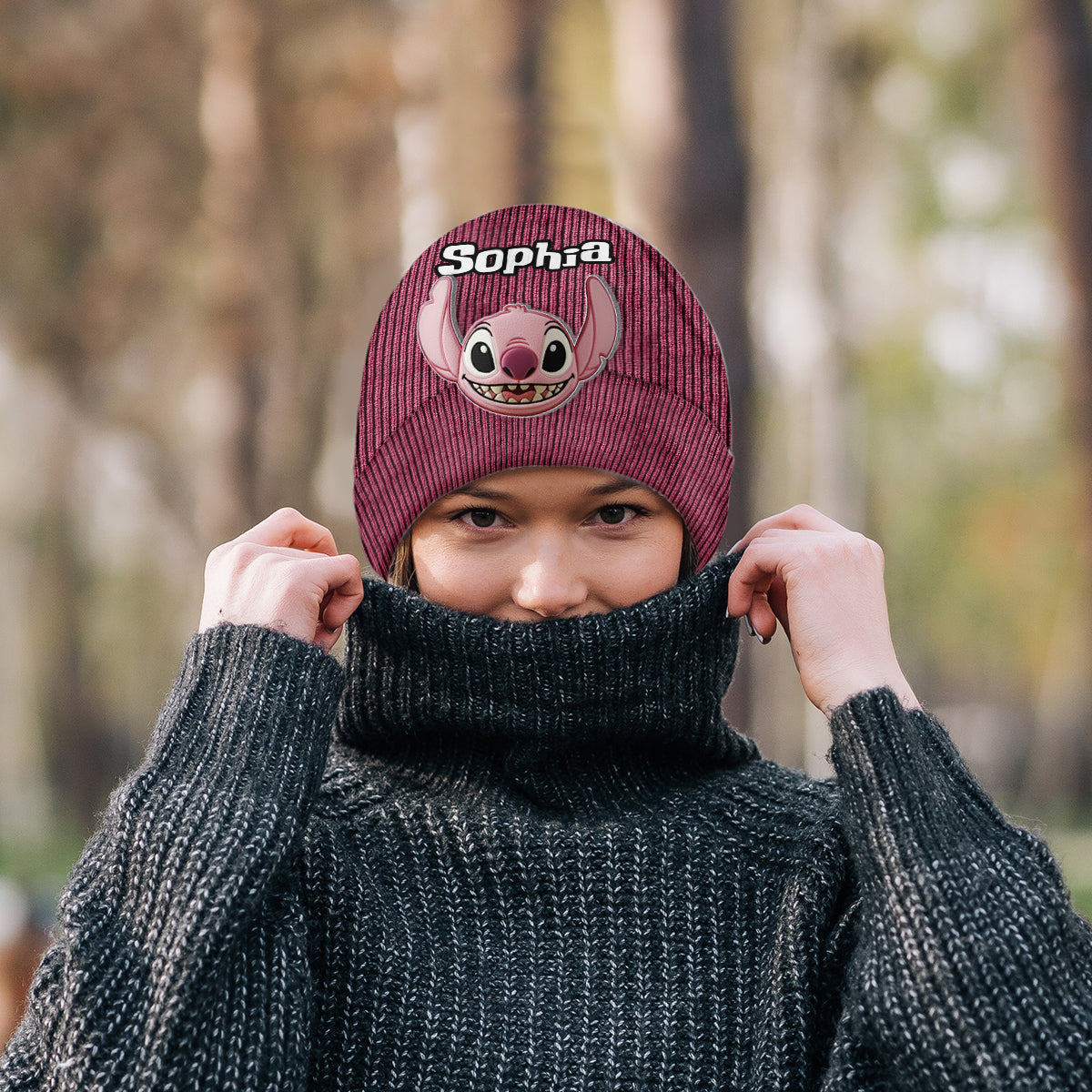 Personalized Ohana Beanie Hat with Custom Patches for Kids Beanie Hat With Patches GradoCreations