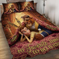 Personalized Couple Quilt Set Soft Polyester with Custom Names Quilt Set GradoCreations