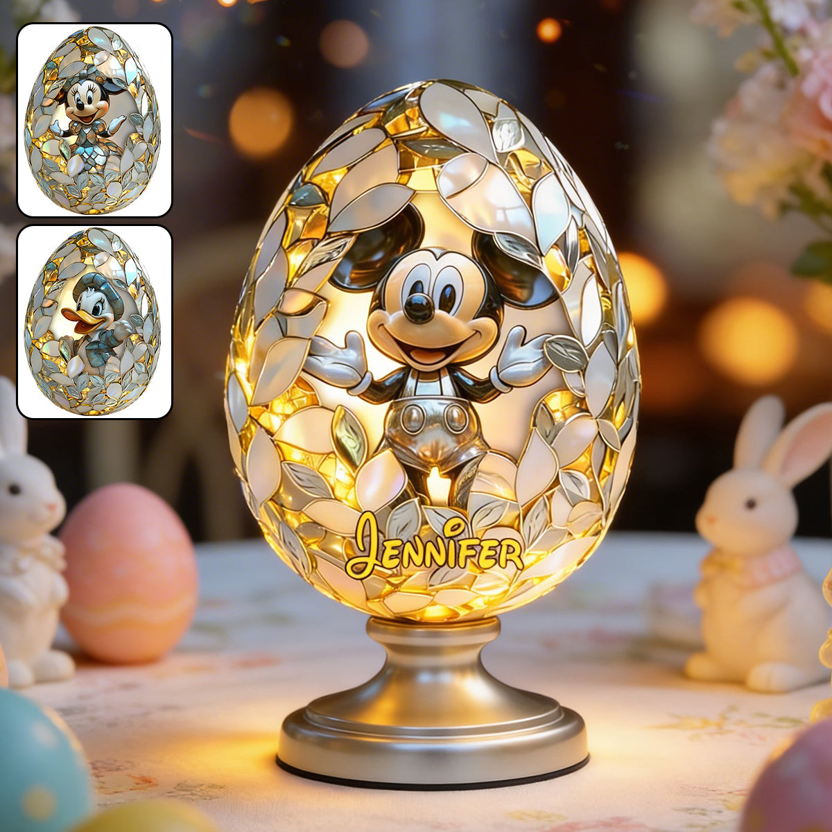 Personalized Acrylic LED Night Light Decor with Disney Design Acrylic LED Night Light GradoCreations