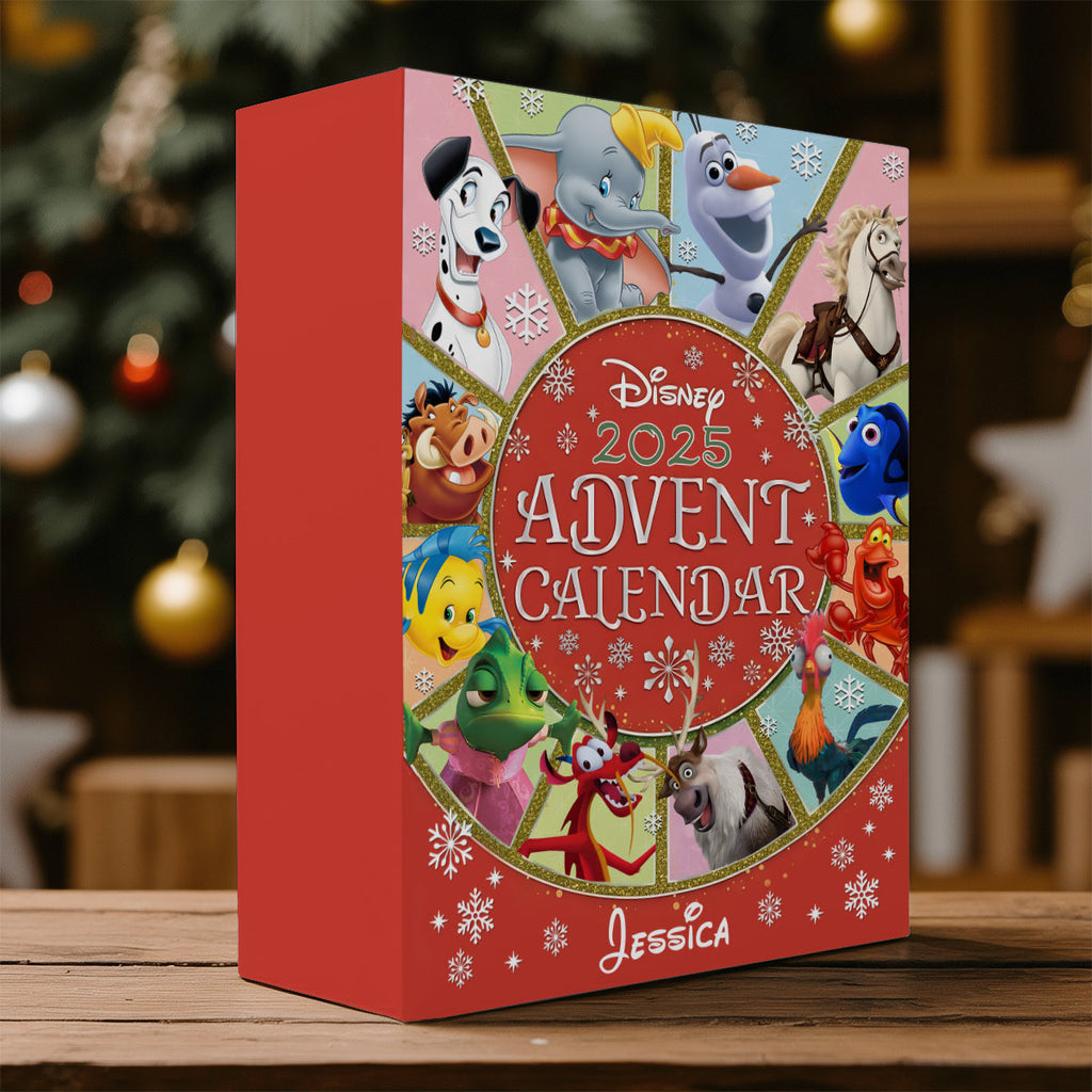 Personalized Advent Calendar with Ornaments for Kids - 2025 Holiday Gift Folded Advent Calendar With Ornaments GradoCreations