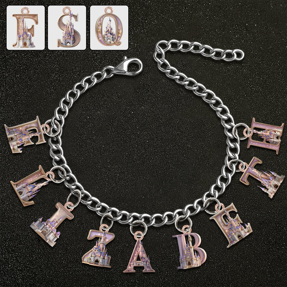 Personalized Charm Bracelet with Acrylic Pendants for Her Bracelet With Charms GradoCreations