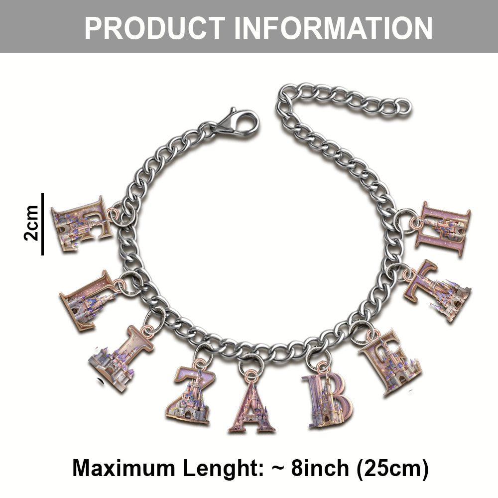 Personalized Charm Bracelet with Acrylic Pendants for Her Bracelet With Charms GradoCreations