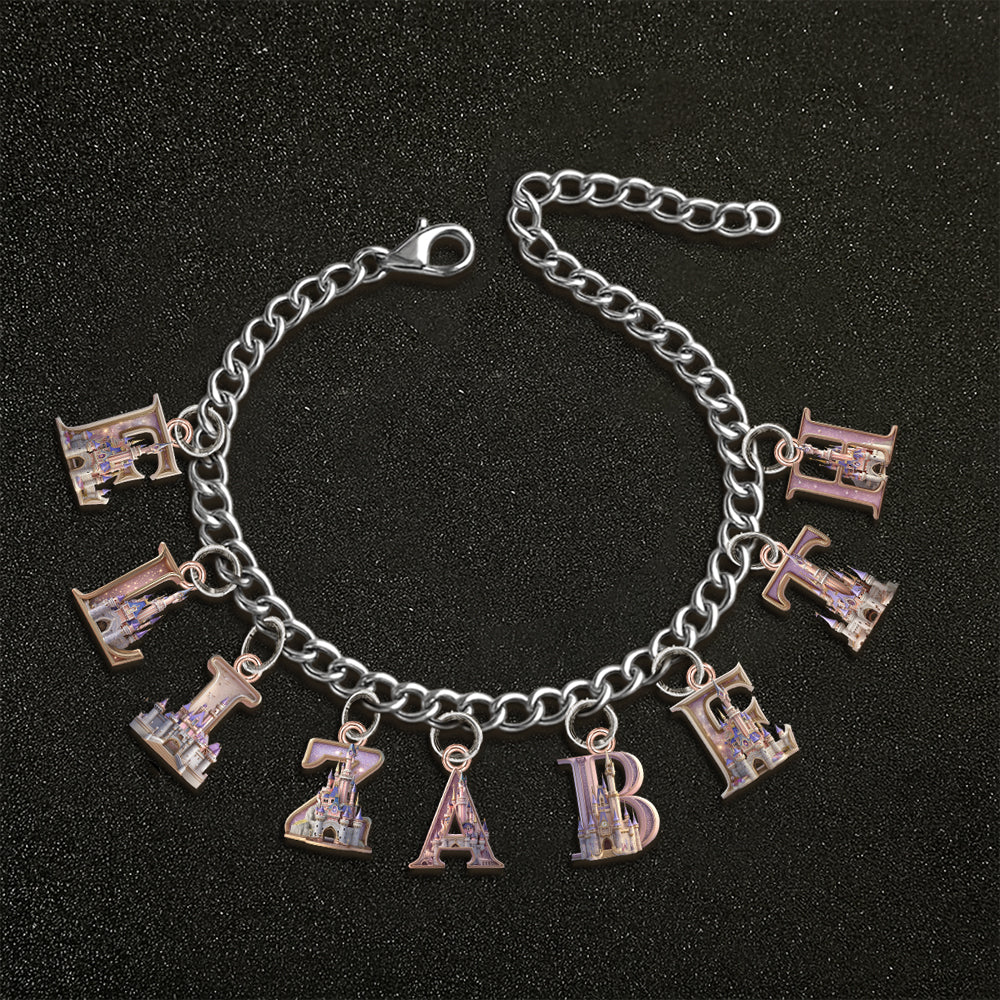 Personalized Charm Bracelet with Acrylic Pendants for Her Bracelet With Charms GradoCreations