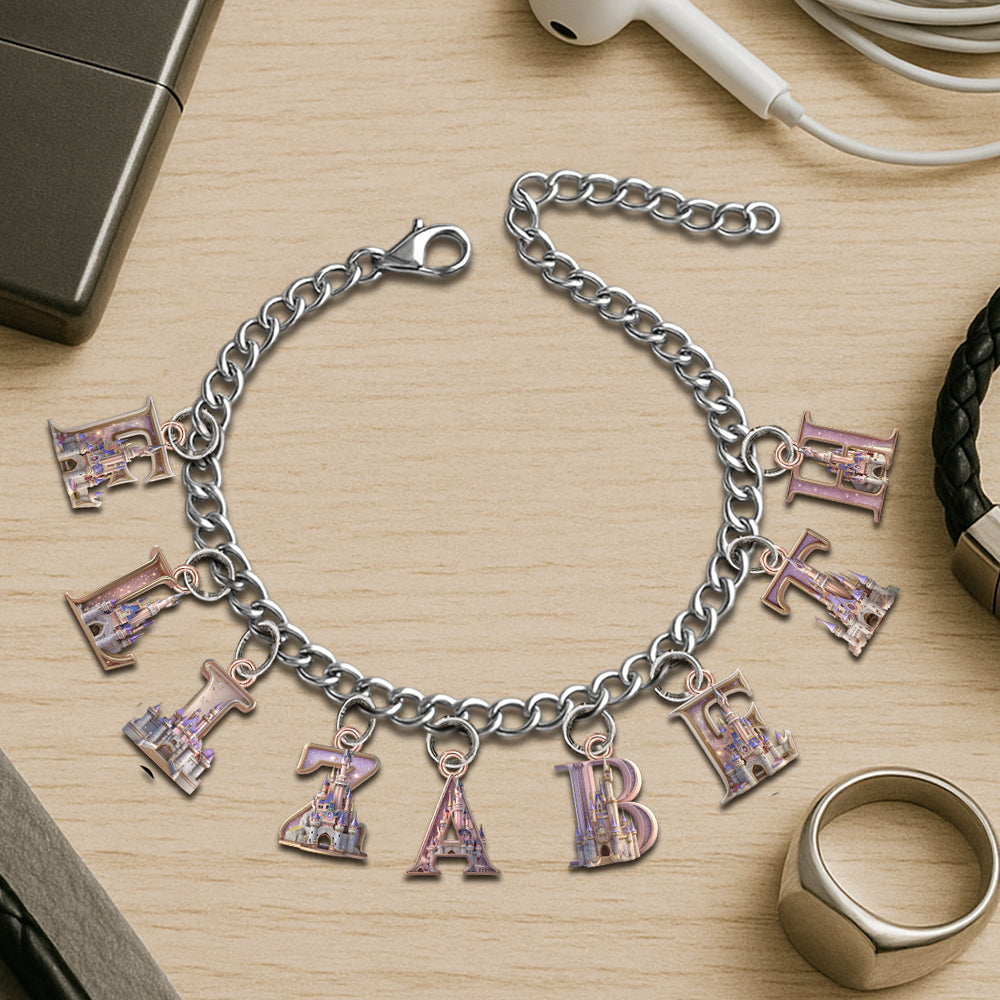 Personalized Charm Bracelet with Acrylic Pendants for Her Bracelet With Charms GradoCreations