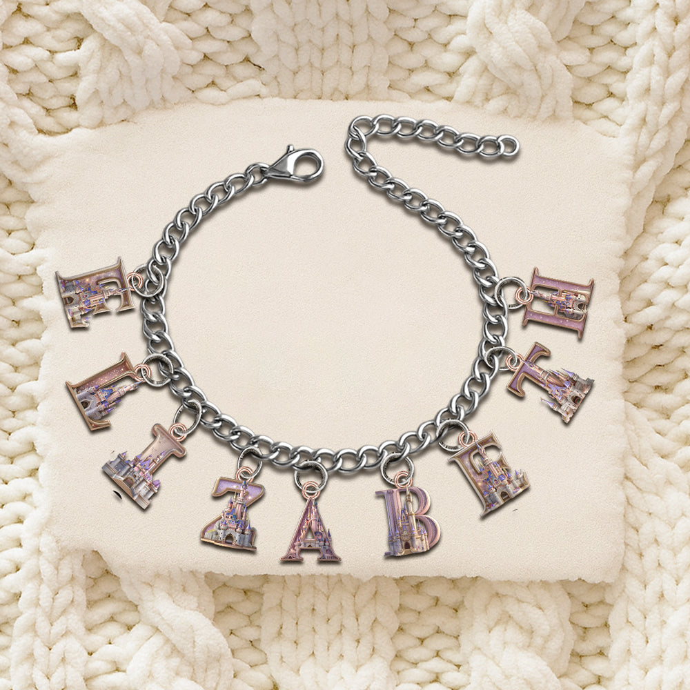 Personalized Charm Bracelet with Acrylic Pendants for Her Bracelet With Charms GradoCreations