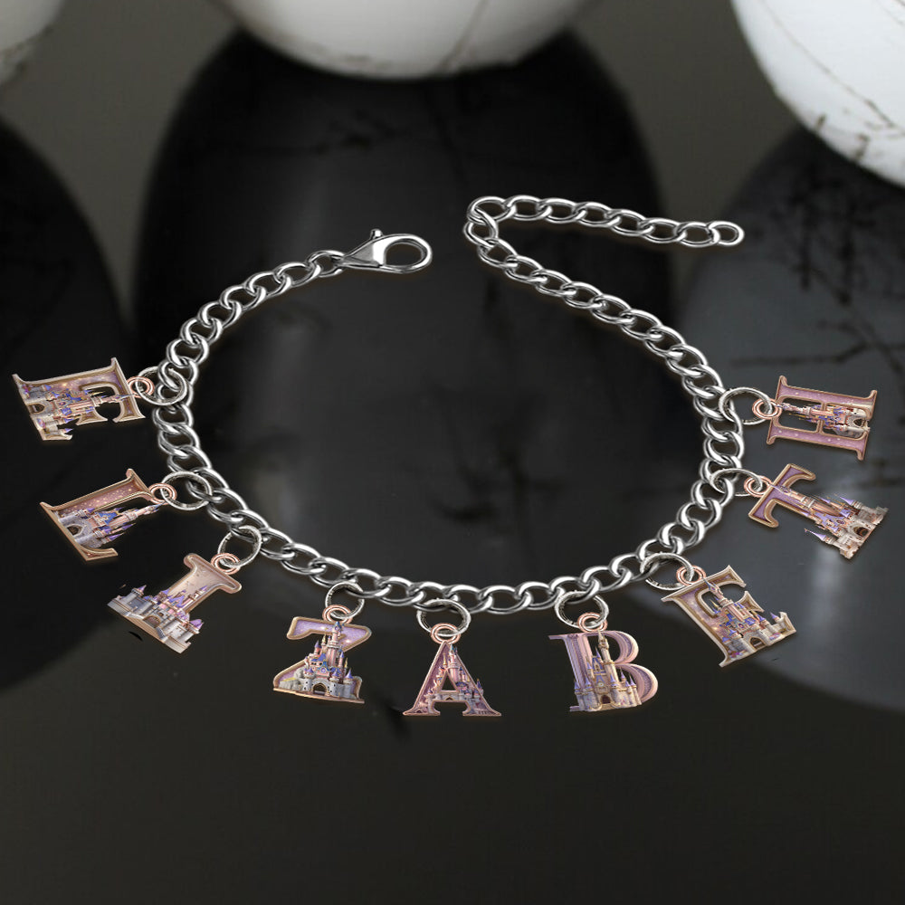Personalized Charm Bracelet with Acrylic Pendants for Her Bracelet With Charms GradoCreations