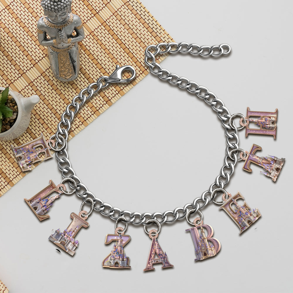 Personalized Charm Bracelet with Acrylic Pendants for Her Bracelet With Charms GradoCreations