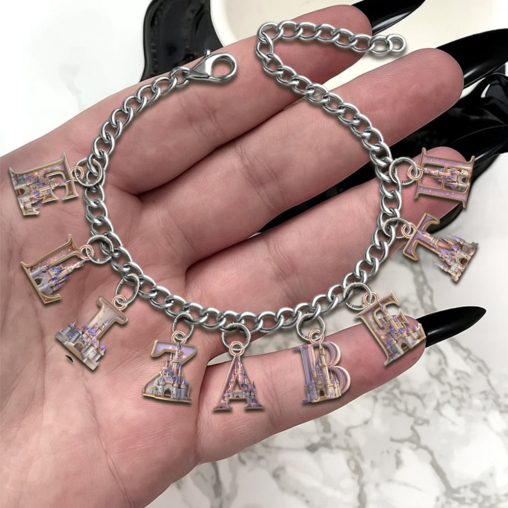 Personalized Charm Bracelet with Acrylic Pendants for Her Bracelet With Charms GradoCreations