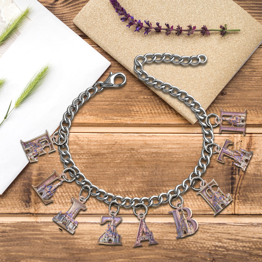 Personalized Charm Bracelet with Acrylic Pendants for Her Bracelet With Charms GradoCreations