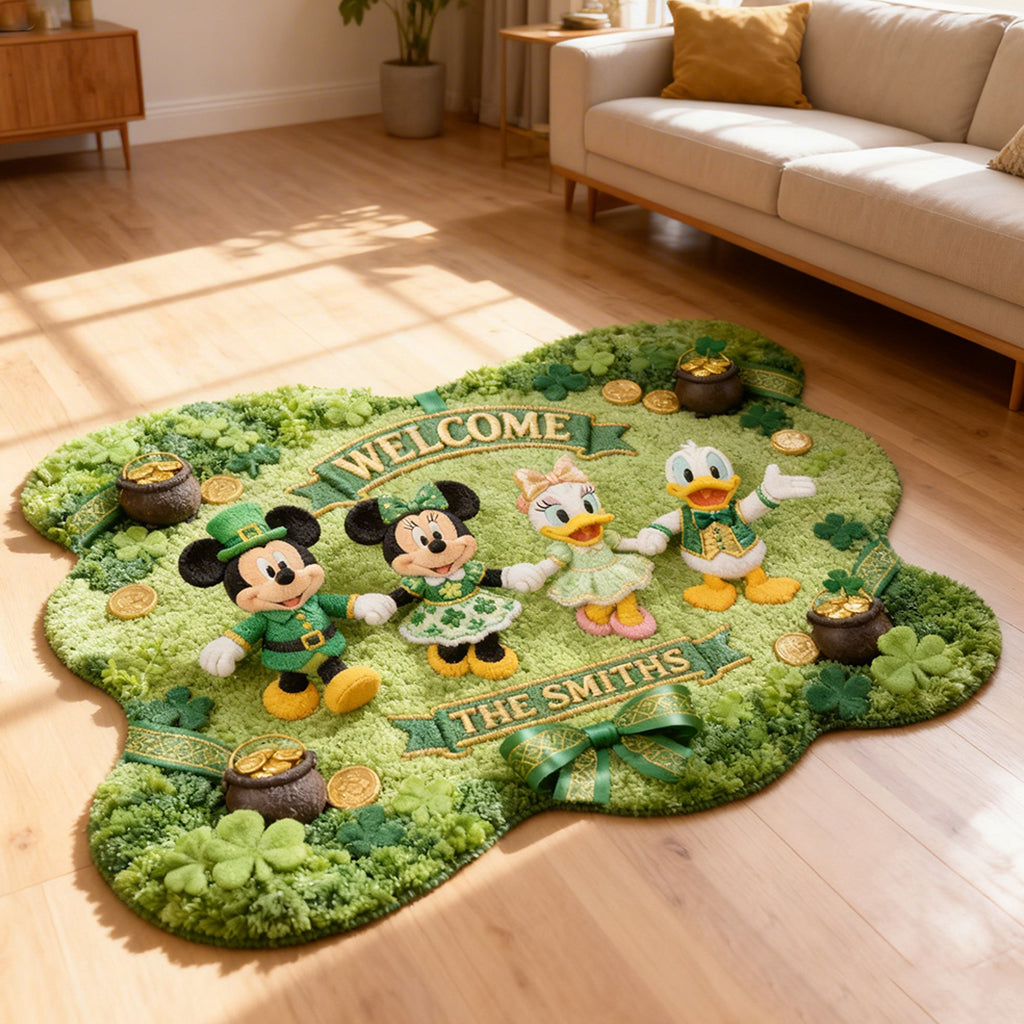 Personalized Non-Slip Tufted Rug with Magical Friends Design for Family Non-Slip Tufted Rug GradoCreations