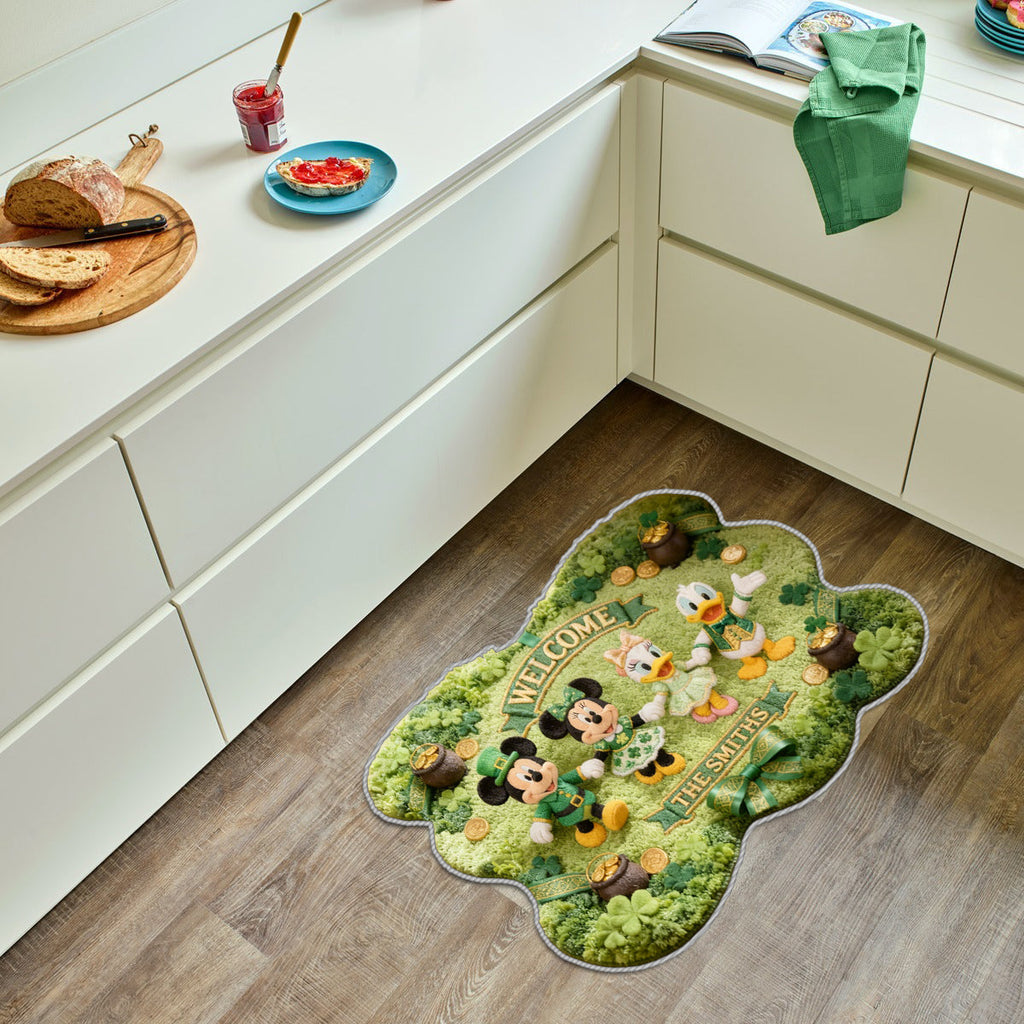 Personalized Non-Slip Tufted Rug with Magical Friends Design for Family Non-Slip Tufted Rug GradoCreations
