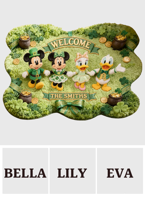 Personalized Non-Slip Tufted Rug with Magical Friends Design for Family Non-Slip Tufted Rug GradoCreations