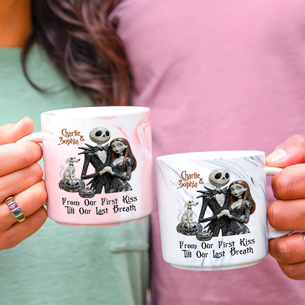 Personalized Marble Mug Custom Name Halloween Gift Marble Mug GradoCreations