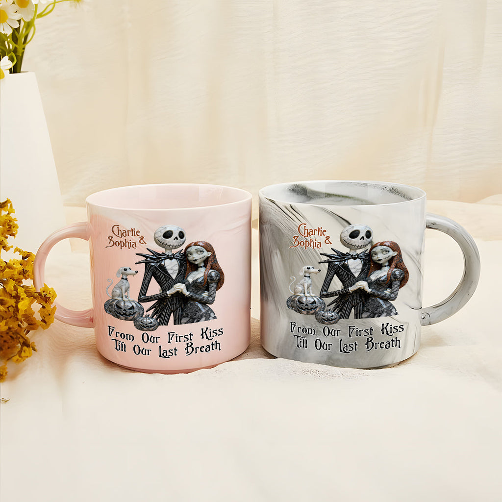 Personalized Marble Mug Custom Name Halloween Gift Marble Mug GradoCreations