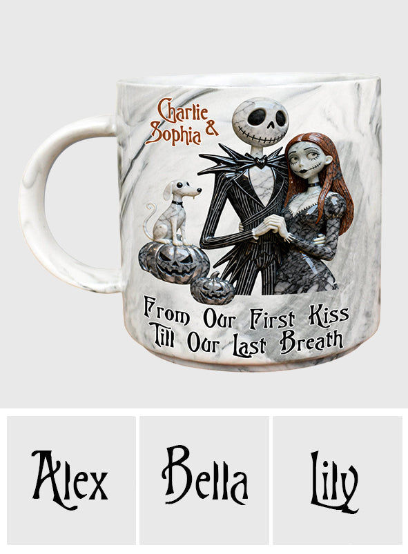 Personalized Marble Mug Custom Name Halloween Gift Marble Mug GradoCreations