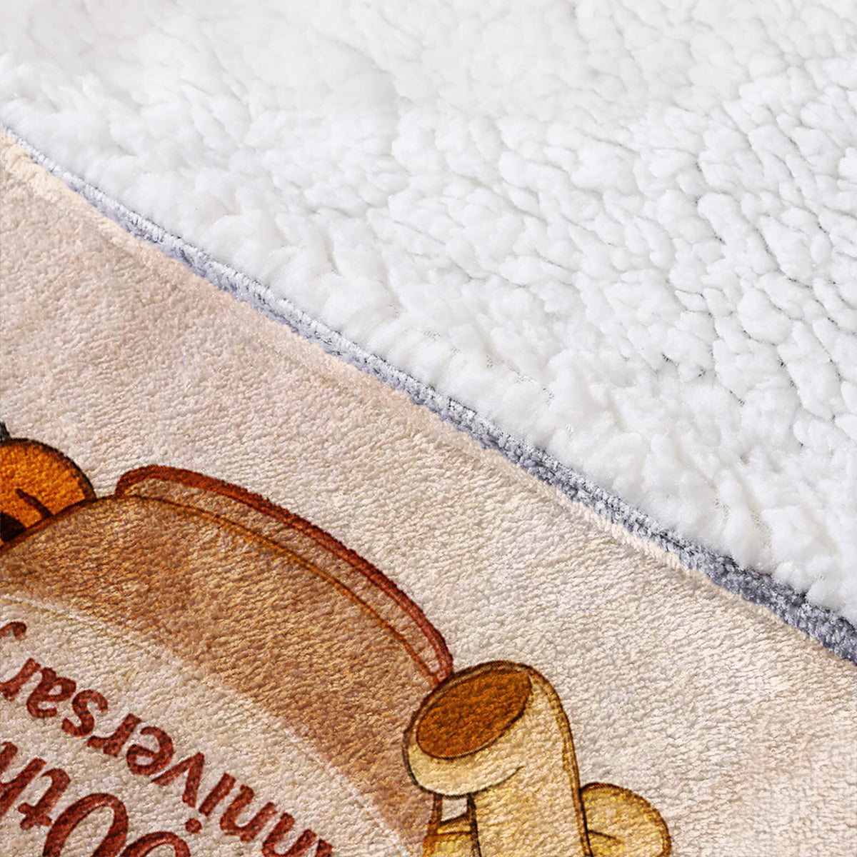 Personalized Honey Bear 100th Anniversary Blanket Hoodie Gift Blanket Hoodie GradoCreations