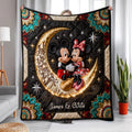Personalized Mickey Mouse Blanket Custom Name Love Gift Blanket GradoCreations