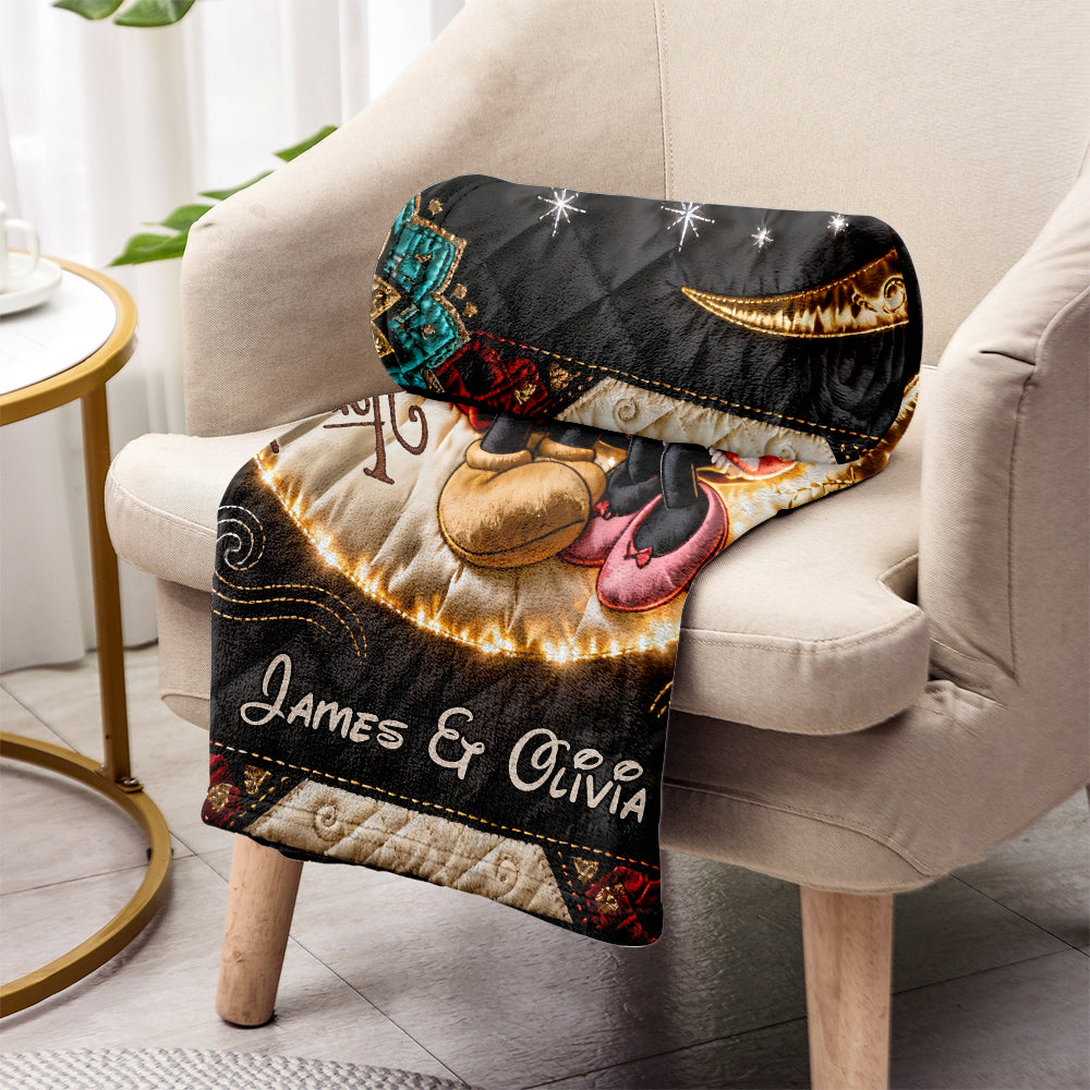 Personalized Mickey Mouse Blanket Custom Name Love Gift Blanket GradoCreations
