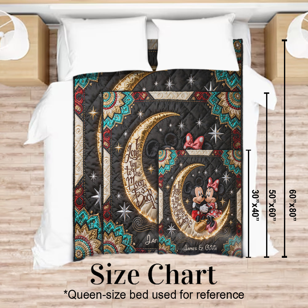 Personalized Mickey Mouse Blanket Custom Name Love Gift Blanket GradoCreations