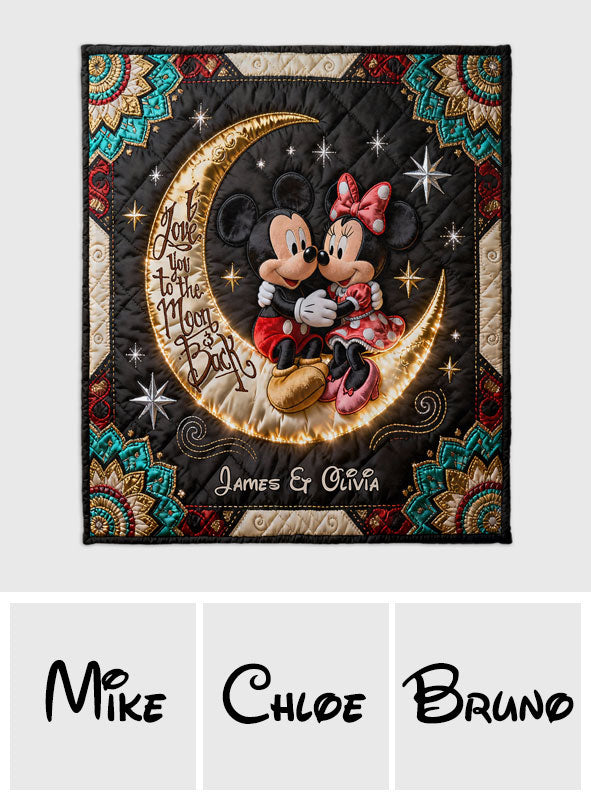 Personalized Mickey Mouse Blanket Custom Name Love Gift Blanket GradoCreations