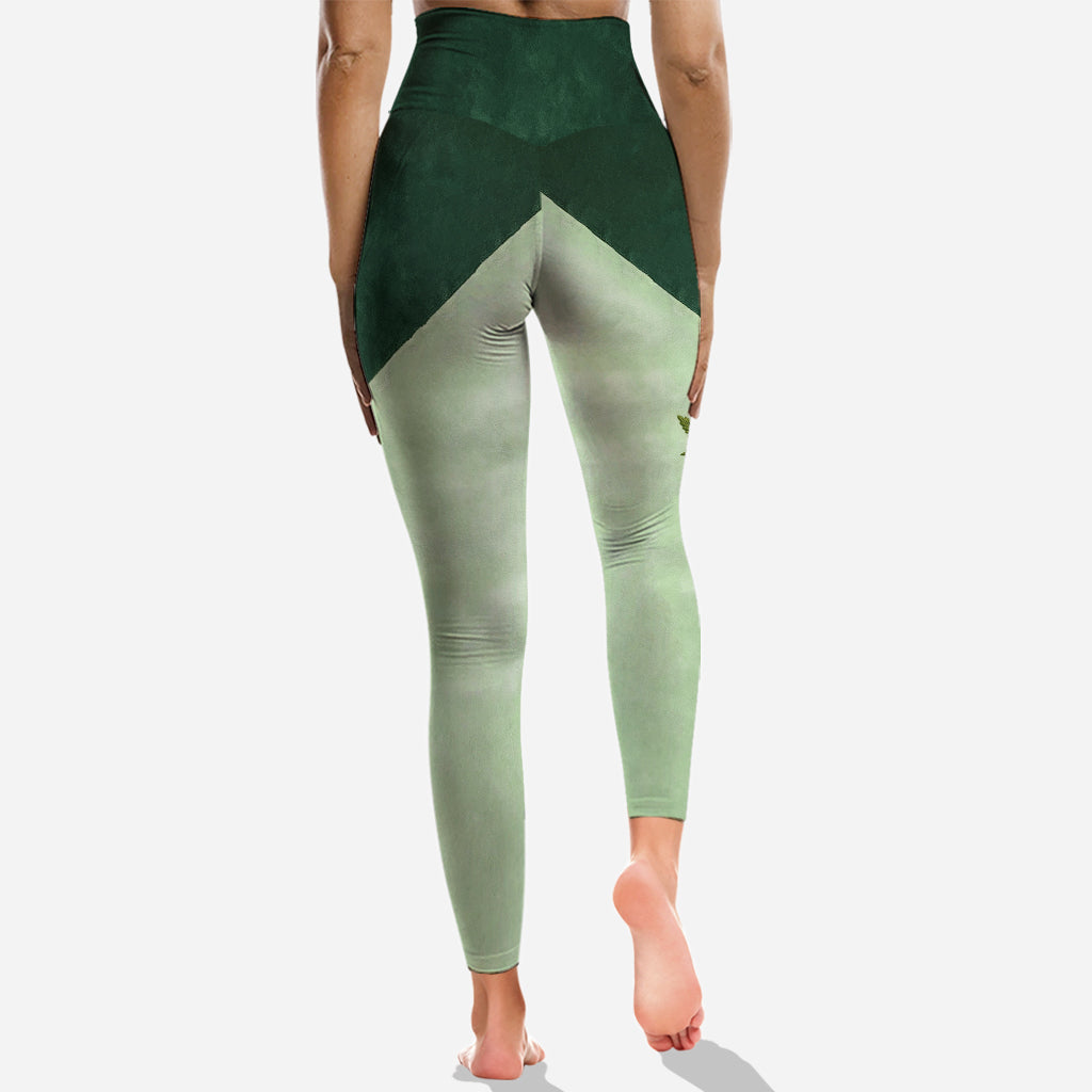 Personalized Strong With Herb Hoodie & Leggings Gift Set Hoodie & Leggings GradoCreations