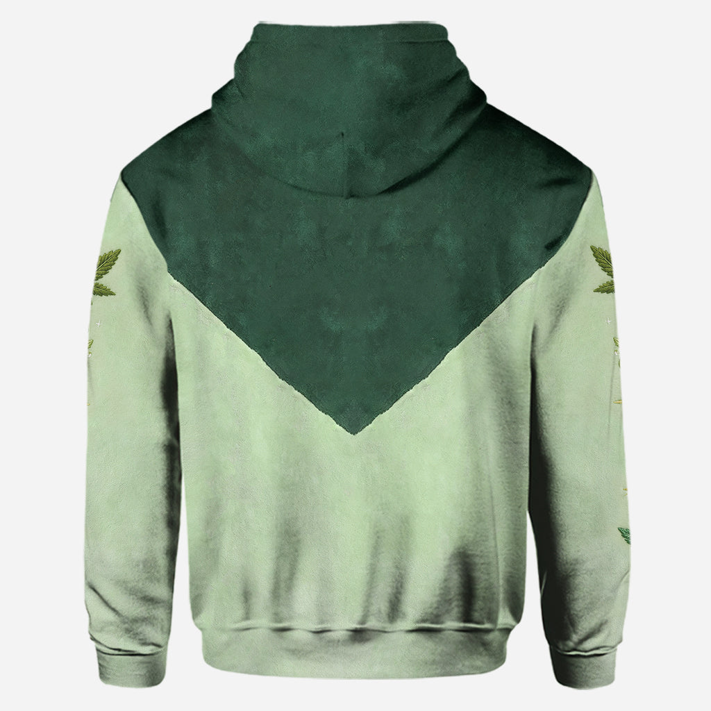 Personalized Strong With Herb Hoodie & Leggings Gift Set Hoodie & Leggings GradoCreations