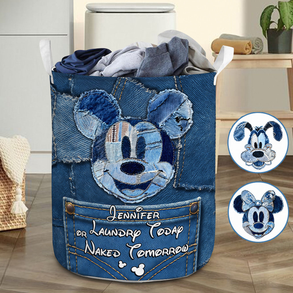 Personalized Mickey Mouse Laundry Basket Custom Name Gift Laundry Basket GradoCreations