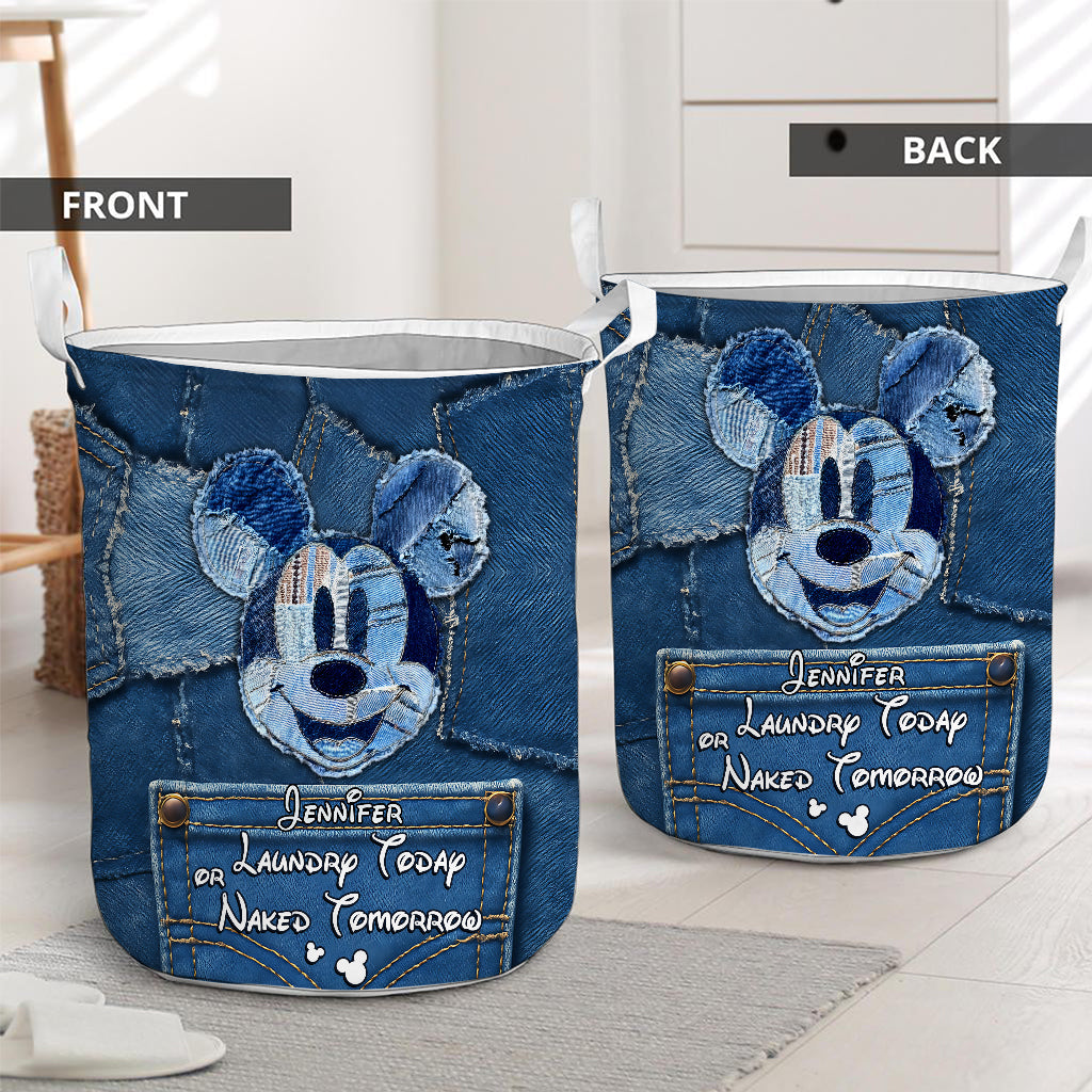 Personalized Mickey Mouse Laundry Basket Custom Name Gift Laundry Basket GradoCreations