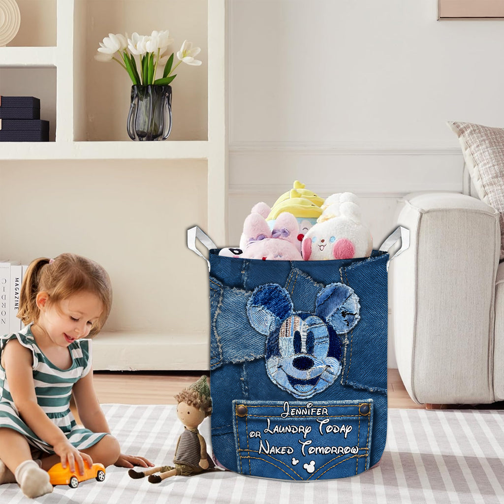 Personalized Mickey Mouse Laundry Basket Custom Name Gift Laundry Basket GradoCreations
