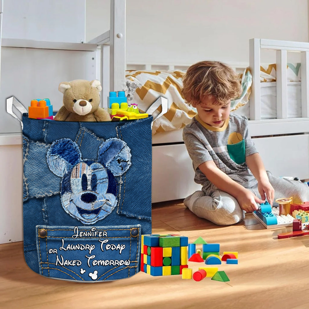 Personalized Mickey Mouse Laundry Basket Custom Name Gift Laundry Basket GradoCreations