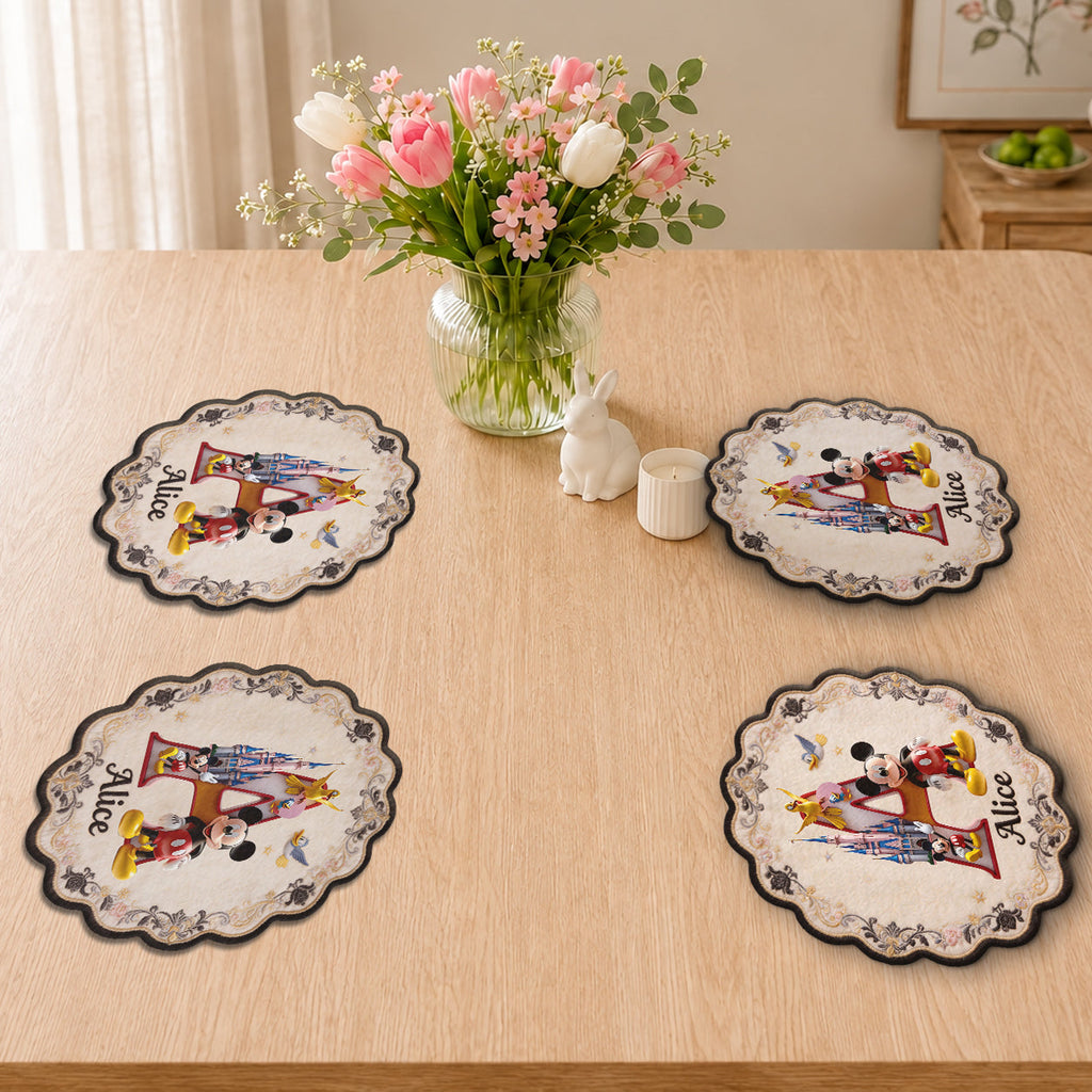 Personalized Mouse Shape Placemat Custom Name Décor for Kids Custom Shape Placemat GradoCreations
