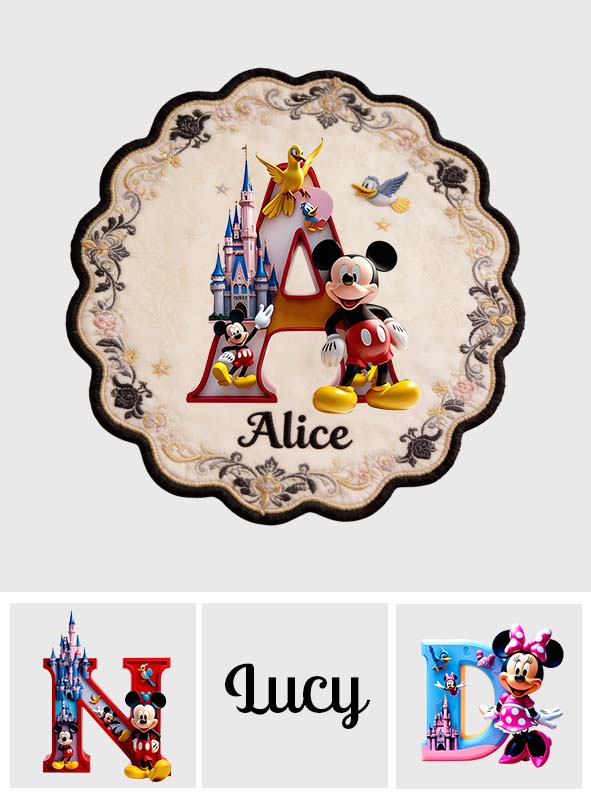Personalized Mouse Shape Placemat Custom Name Décor for Kids Custom Shape Placemat GradoCreations