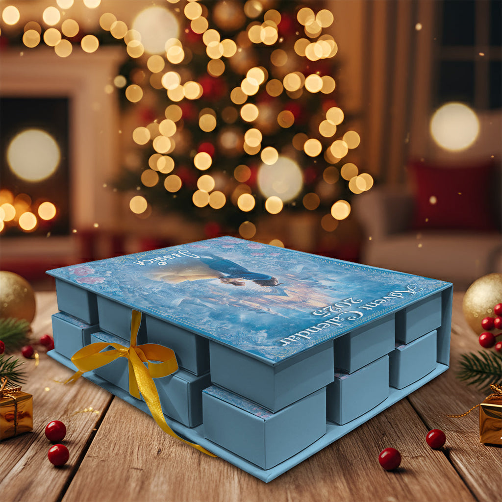Personalized Advent Calendar with 24 Ornaments for Christmas Gift Folded Advent Calendar With Ornaments GradoCreations