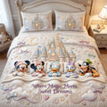 Personalized Quilted Bedding Set for Kids with Disney Characters Gift for Family Quilted Bedding Set GradoCreations