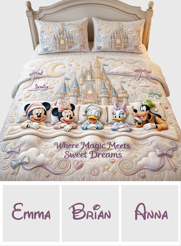 Personalized Disney Mouse Bedding Set Custom Name for Kids Bedding Set GradoCreations