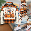 Personalized Fall Hoodie and Leggings Set Custom Name Gift Hoodie & Leggings GradoCreations