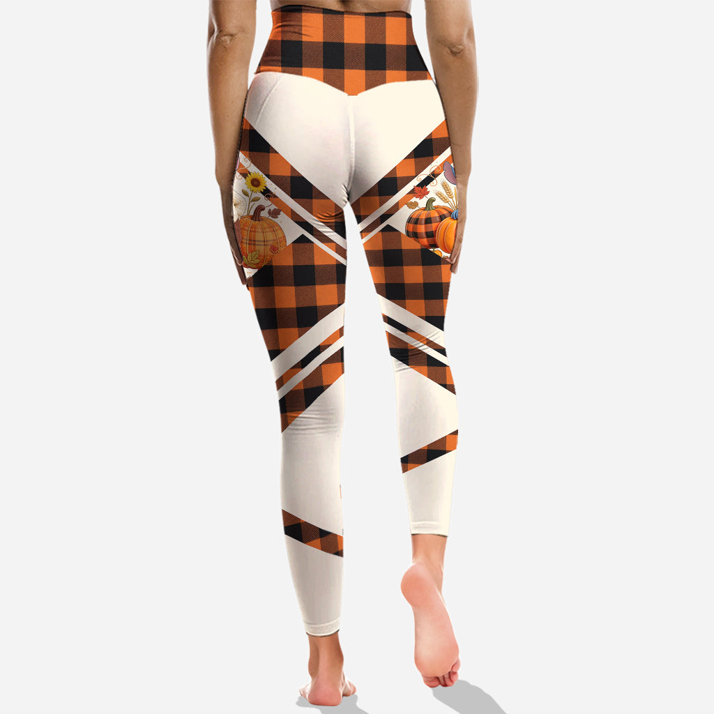 Personalized Fall Hoodie and Leggings Set Custom Name Gift Hoodie & Leggings GradoCreations