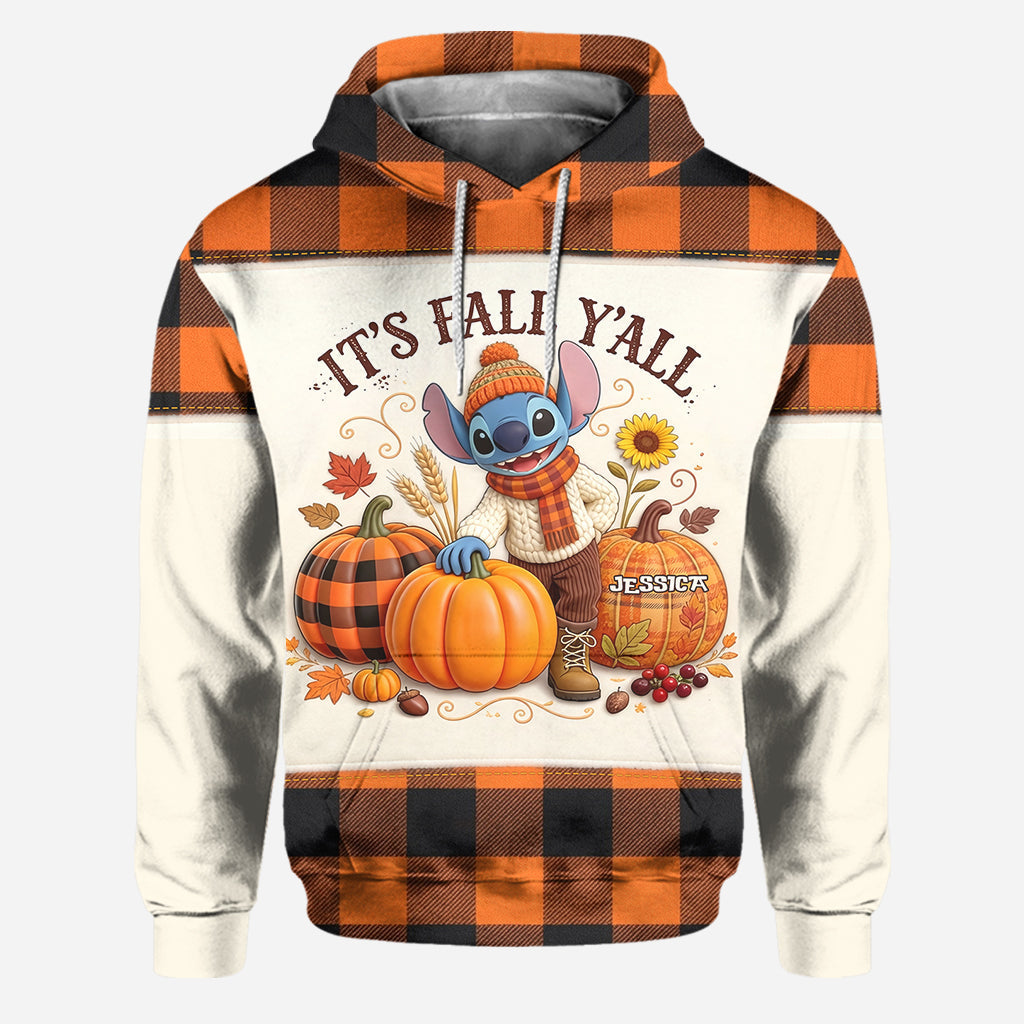 Personalized Alien Fall Pumpkin Hoodie and Leggings Gift for Her Hoodie Set GradoCreations