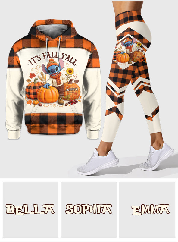 Personalized Fall Hoodie and Leggings Set Custom Name Gift Hoodie & Leggings GradoCreations