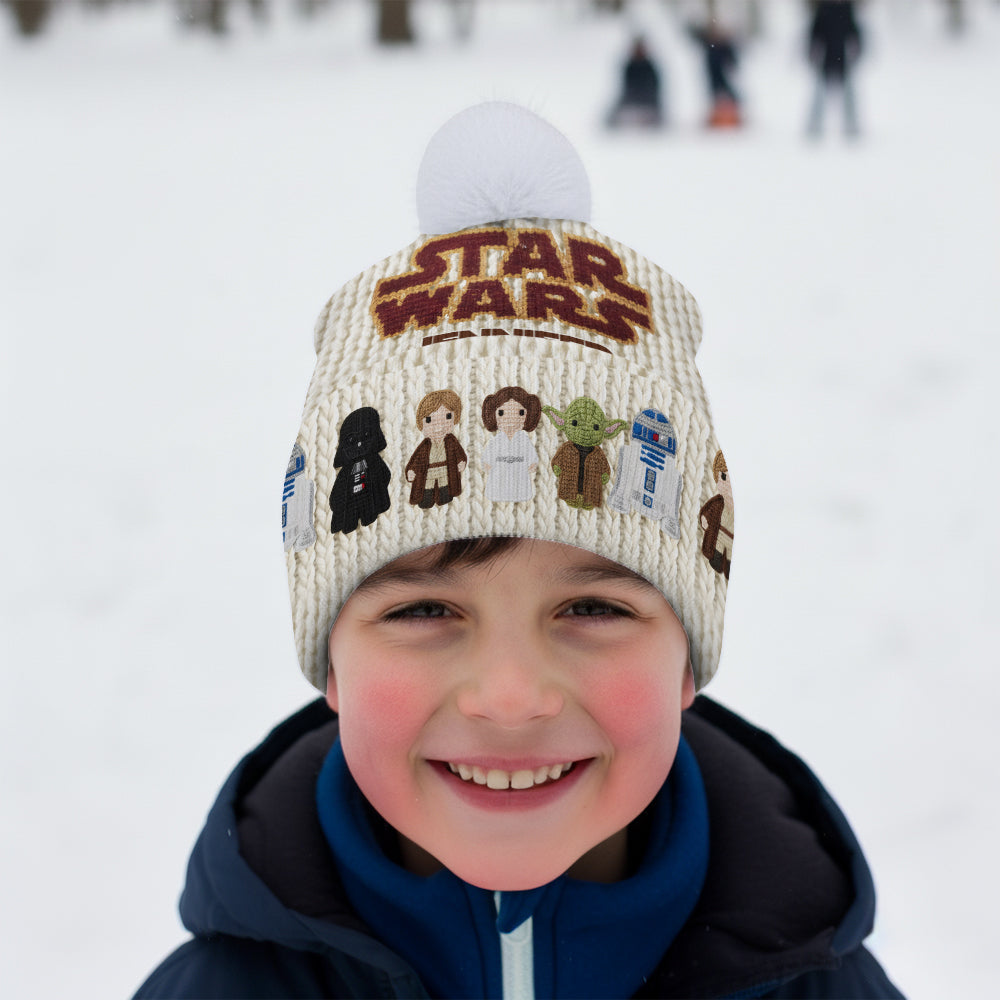 Personalized Star Wars Beanie Hat with Custom Name for Kids & Adults Beanie Hat GradoCreations