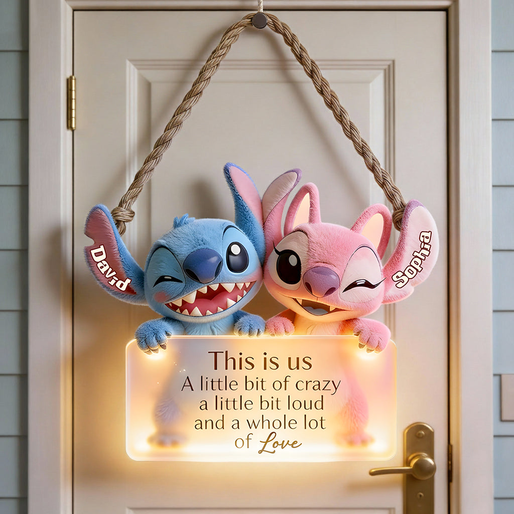 Personalized Ohana LED Light Acrylic Sign Custom Family Decor LED Light Acrylic Sign GradoCreations