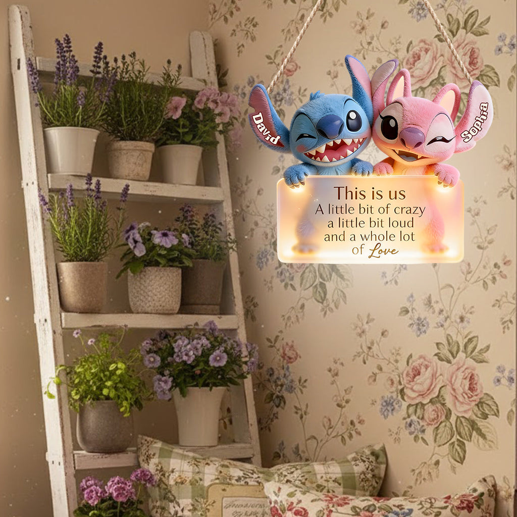 Personalized Ohana LED Light Acrylic Sign Custom Family Decor LED Light Acrylic Sign GradoCreations