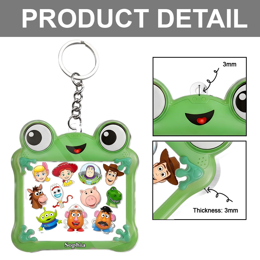 Personalized Kids Shaker Keychain Unique Toy Gift for Children Shaker Keychain GradoCreations