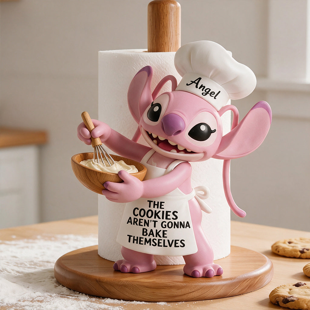 Personalized Ohana Paper Towel Stand with Custom Name Gift for Kitchen Paper Towel Stand GradoCreations