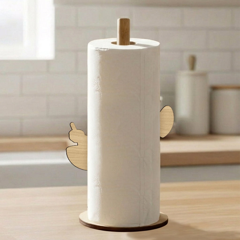 Personalized Ohana Paper Towel Stand with Custom Name Gift for Kitchen Paper Towel Stand GradoCreations